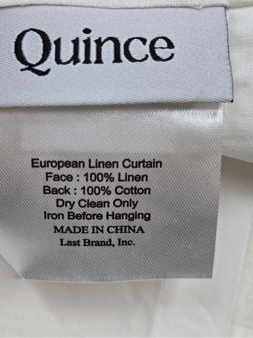 Quince includes 48x108
